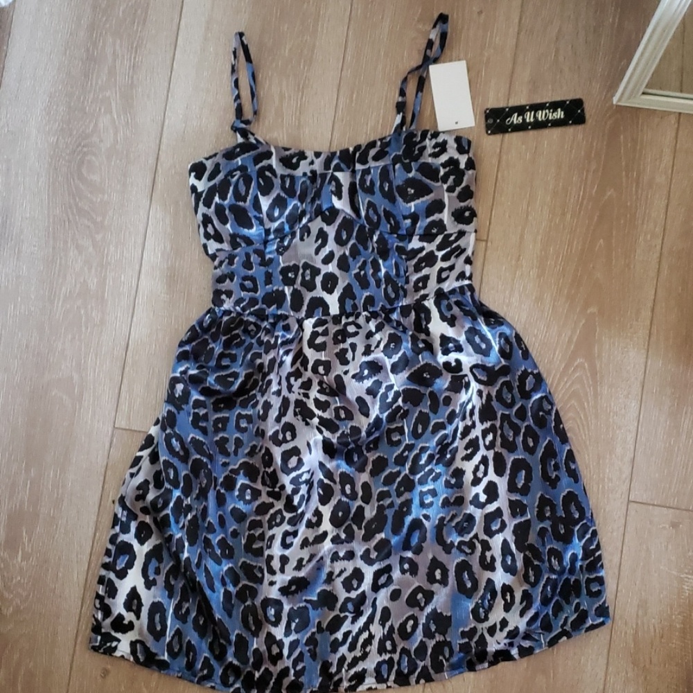 Blue cocktail dress